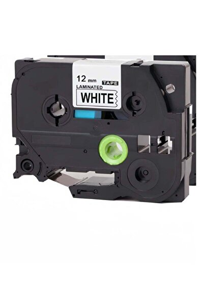 GENERAL P-Touch Laminated Tape Black/White 12mm*8m