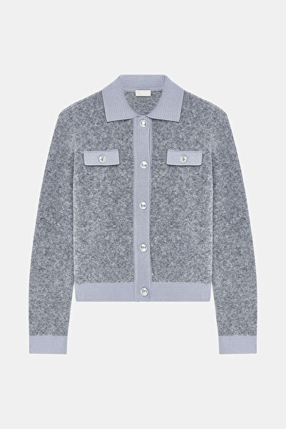 W Collection GRİ DÜĞME DETAYLI HIRKA