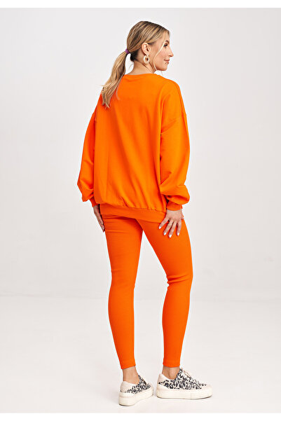 Figl Tracksuit set with leggings and sweatshirt, orange M1018, universal size