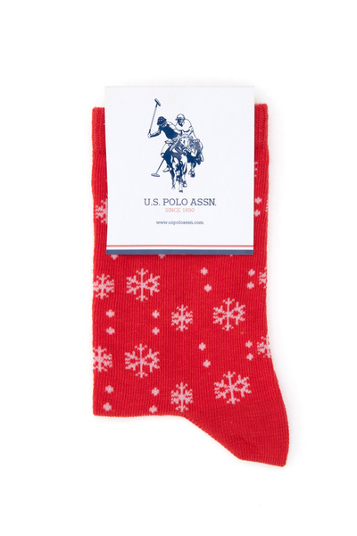 U.S. Polo Assn. Women's Red Socks 50317975-Vr030