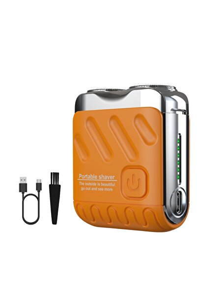 Generic Men's Electric Shaver with Dual Blades, Fast Charging, Long-Lasting Battery, Compact Portable Design