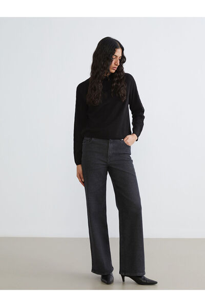 LC Waikiki Gray Wideleg Women's Jean Pants