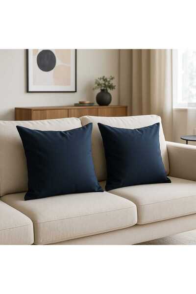 ÖZDAĞ HOME CONCEPT Duck Linen Fabric Double-Sided Throw Pillow Cover 43X43 cm – Decorative Pillowcase