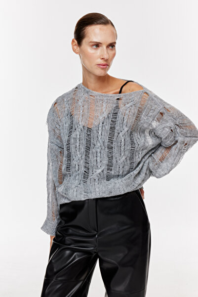 Jorbinol Wide Collar Knitwear Sweater