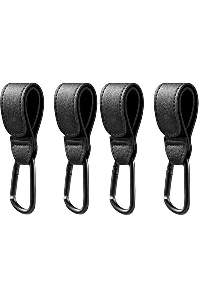 Arabest 4 قطع من خطافات عربة الأطفال وخطافات الحقائب لتعليق حقائب الحفاضات