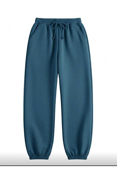 FAVORİST Soft Sweatpants with Elasticated Legs Fleece-Lined Unisex