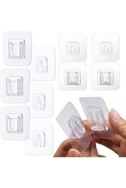 Arabest Double-Sided Adhesive Wall Hooks,Without Punching and Nails Heavy Duty Self-Adhesive Wall Hook