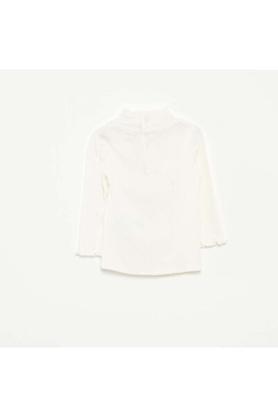 KİABİ High-neck ribbed undersweater WHITE