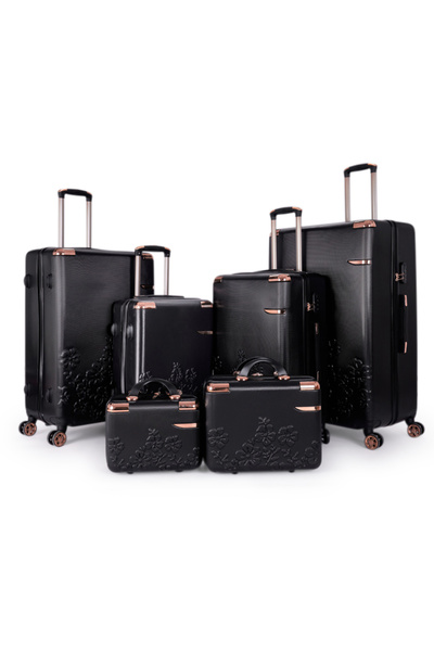 LİMRA A large travel bag set consisting of 6 luggage bags of various sizes, made of strong and durable material.