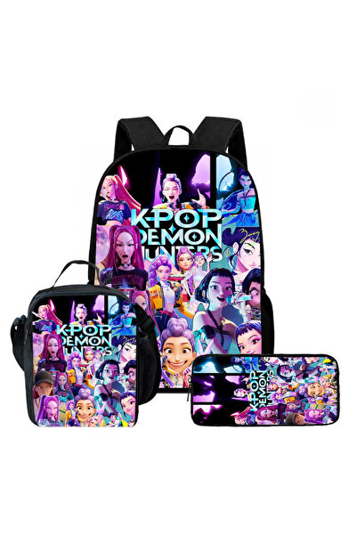 NO BRAND كيبوب، صائدو الساحرات، حقيبة ظهر للطلاب، مجموعة من 3 قطع، سعة كبيرة،...