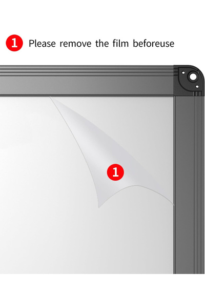 OEM Magnetic dry erase board with black aluminum frame, 60 x 45 cm, set with 2 markers 4 magnets