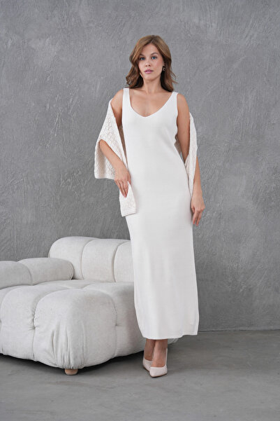 Park Karon Women's Boat Neck Knit Detail Blouse Dress Two-Piece Trko Set