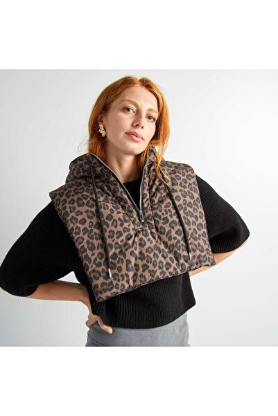 KİABİ Padded bib hood BROWN