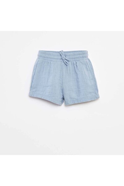 KİABİ Cotton gauze shorts BLUE