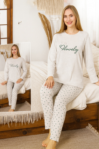 REMSA Γυναικείο Σετ Πιτζάμες με σχέδιο καρδιάς Suprem 0471 Vizon02