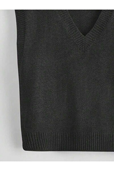 ATE ÖZGÜNEŞ TRİKO TEKSTİL Women's Knitwear V-Neck Solid Sweater