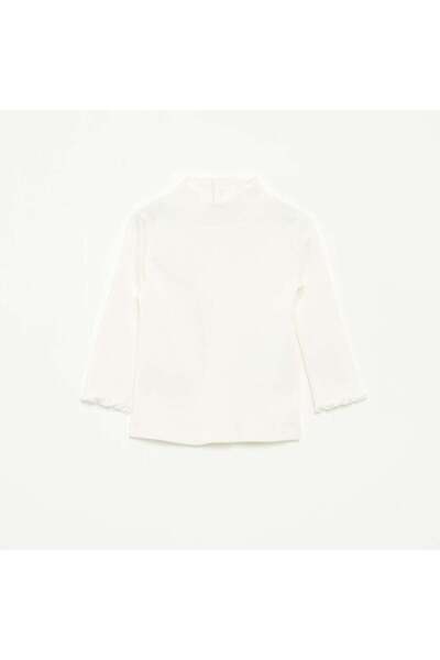 KİABİ High-neck ribbed undersweater WHITE