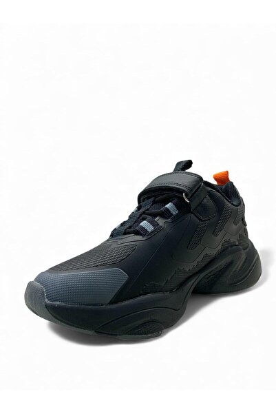 Marco Kids Boy's Black/Orange Waterproof Comfortable Sneaker