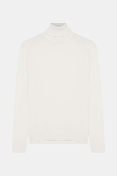 W Collection Ekru Turtleneck Knitwear