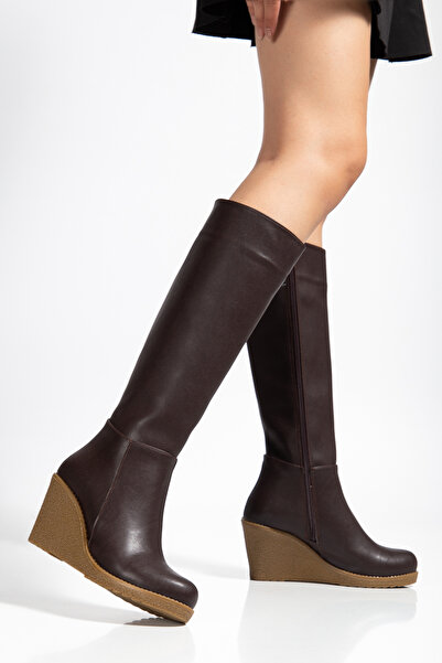 MARSEDO حذاء نسائي يومي بسحاب ونعل سميك من ريفا