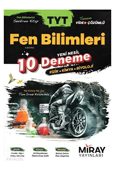 Miray Yayınları Tyt Fen Bilimleri 10 Deneme