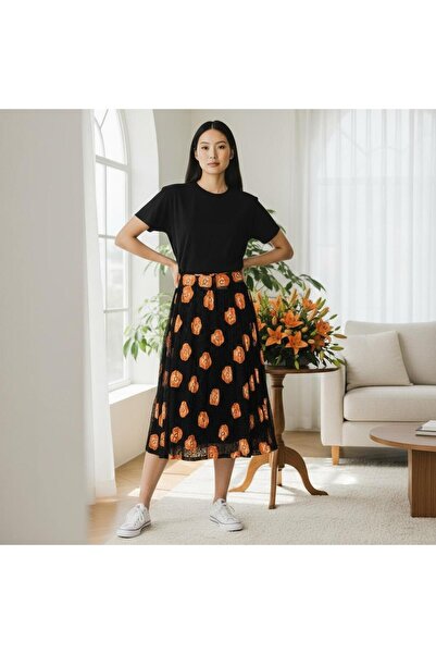 OwenLife تنورة شيفون من أوين لايف مقاس قياسي تناسب المقاسات 38 40 42 44 46 48 50 52