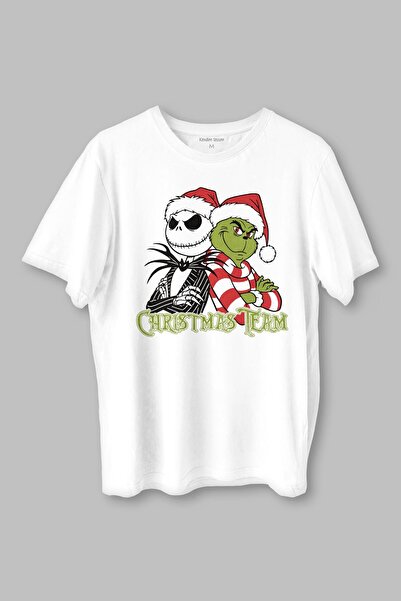 Kendim Seçtim Christmas Team Grinch T-Shirt Christmas New Year Xmas New Year Festive T-Shirt Unisex T-Shirt