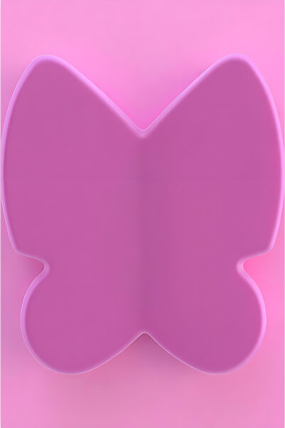 MH MiniHediye Butterfly Child Baby Room Furniture Kitchen Drawer Cabinet Door Plastic Matte Pink 32 mm Handle Knob