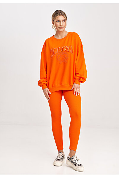 Figl Tracksuit set with leggings and sweatshirt, orange M1018, universal size