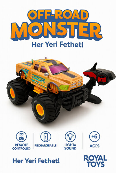 Royal Toys Amphibious Monster Truck-Karada ve Suda Giden Oyuncak Araba