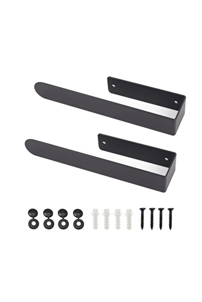 OEM Self-adhesive towel holder, no drilling Black - 2 pieces 23 cm