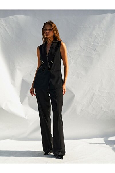 Coral Fleto Cepli Yelek 120685 Siyah