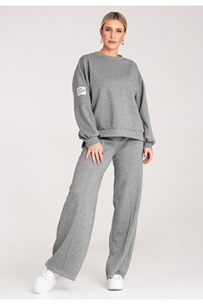 Figl Loose-fitting tracksuit - Women's tracksuit set - Gray set M1168 size S/M