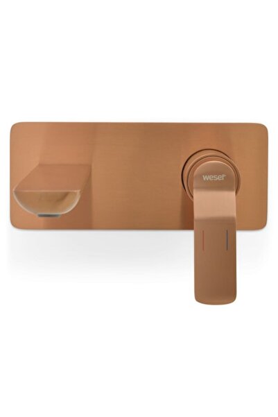 Maison Mex Baterie lavoar incastratã, MOONI, L.21.5 H.9 cm, auriu periat by Maison Mex