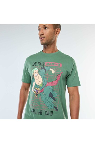 KİABİ One Piece printed short-sleeved T-shirt GREEN