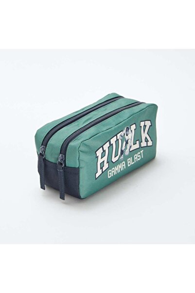 KİABİ Hulk double compartment pencil case GREEN