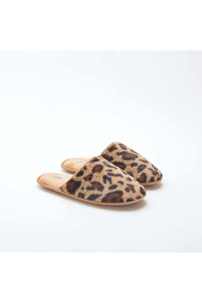 KİABİ Basic faux fur slippers BROWN