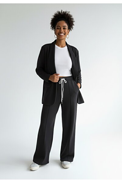 Figl Set trening elegant pentru femei - Set negru pentru femei - M1254 mărimea M