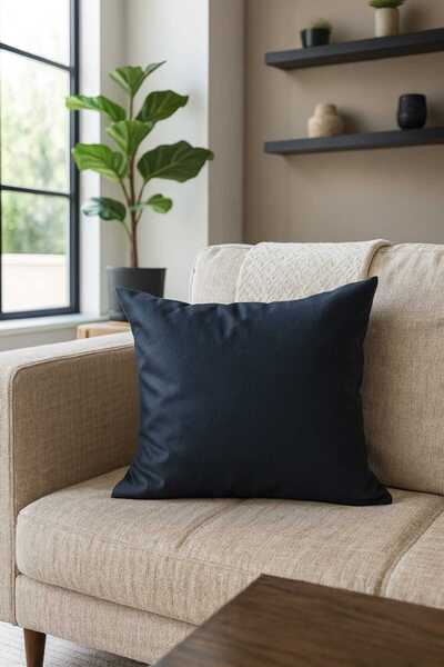 ÖZDAĞ HOME CONCEPT Duck Linen Fabric Double-Sided Throw Pillow Cover 43X43 cm – Decorative Pillowcase