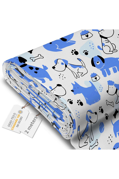 OEM Waterproof fabric, outdoor upholstery material, 160x100 cm, suitable for garden tablecloth, BlueDogs