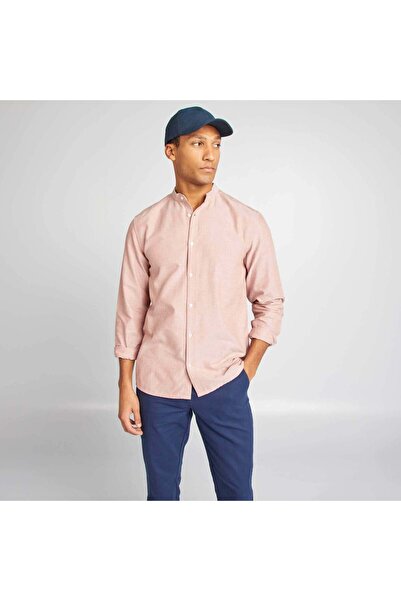 KİABİ Oxford shirt with mandarin collar PINK