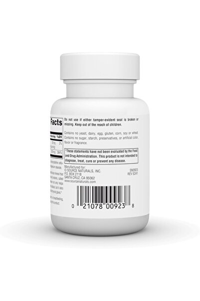 source naturals Selenium (from L-selenomethionine), 200 mcg, 120 Tablets