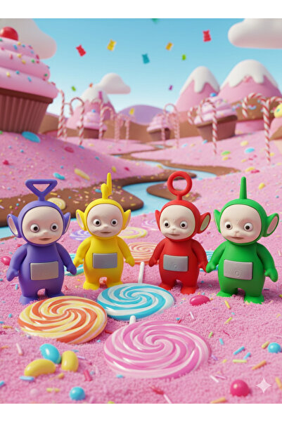 Trend Home3 Teletubbies Karakterleri 4 lü set