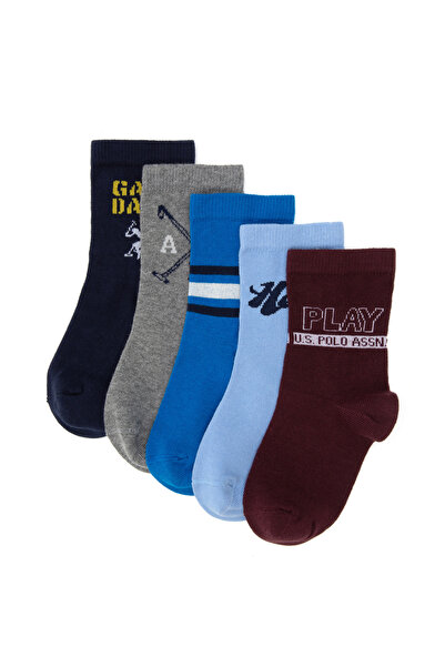 U.S. Polo Assn. Erkek Çocuk 5'li Soket Çorap 50318045-VR033
