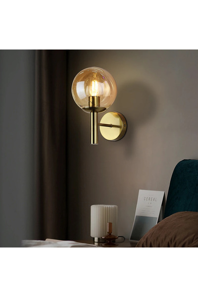 HAMER إضاءة راديانت ويف جدارية مفرد زيتي مع ذهبي