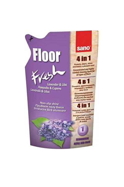 Sano Floor Fresh Sano detergent refill, floors, lavender and lilac 4 in 1, 750ML