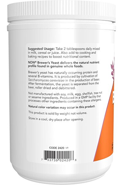 Now Foods Brewer's Yeast, Nutritional, 1 lb (454 g)