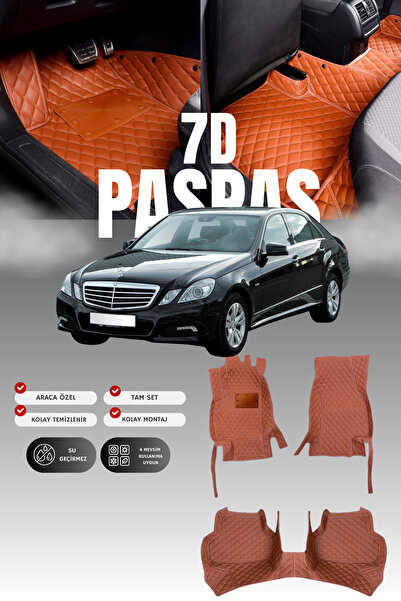 stiloto دواسة سيارة جلدية لمرسيدس E200 / W212 (2009-2016) بتصميم حوض سباحة سب...