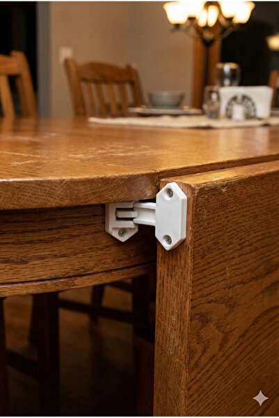 BARTIK 4'lü Set Masa Kilit Mekanizması | Açılır Masa Kenar Kilidi | Dış Kanat...