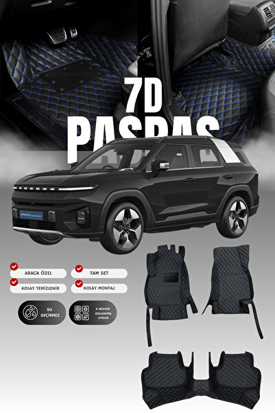 stiloto سجادة أرضية للسيارة من الجلد من نوع 7D لسيارة سانغ يونغ توريس الكهربا...